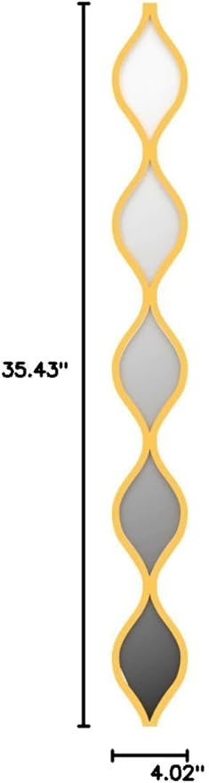 Yulejo 6 Pcs Acrylic Teardrop Mirror Decor