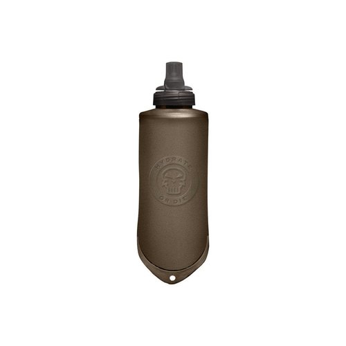 CamelBak MilâSpec Quick Stow Tactical Flask, 17oz, Brown, Compact Collapsible Design for Field and Active Use