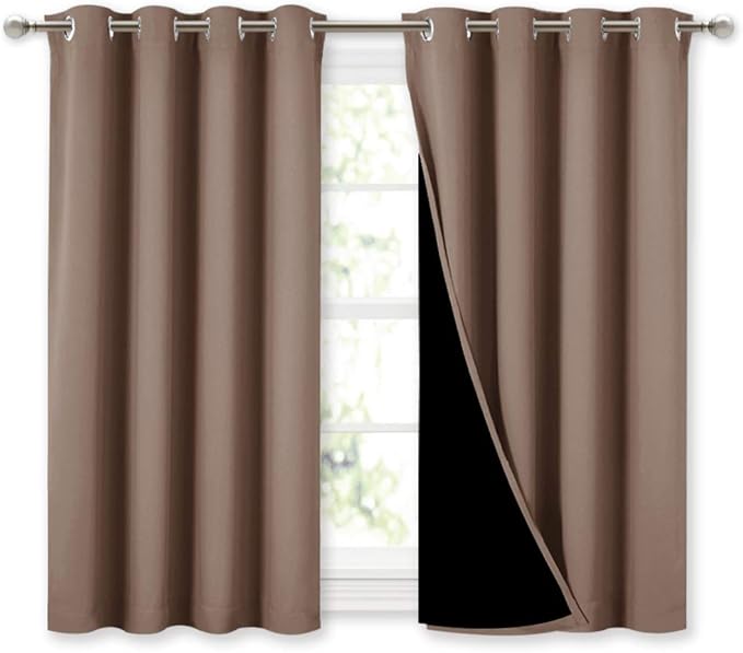 NICETOWN Room Warming Curtains, Bedroom Full Blackout Panels, Super Thick