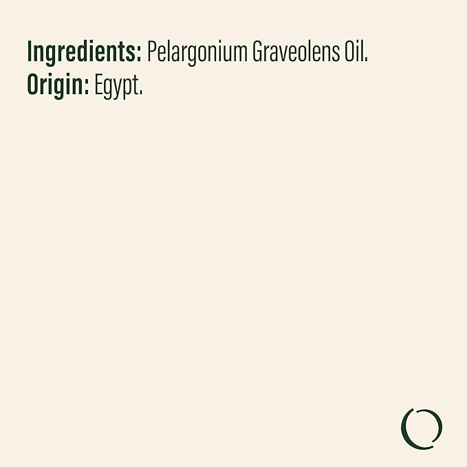 LIVEDROPS 24/7 Good Geranium Essential Oil, Natural Vegan Aromatherapy for Diffuser or Diluted Skin Use, Rosy Floral Scent, Origin Egypt, Made in USA, Clinically Tested, 10ml