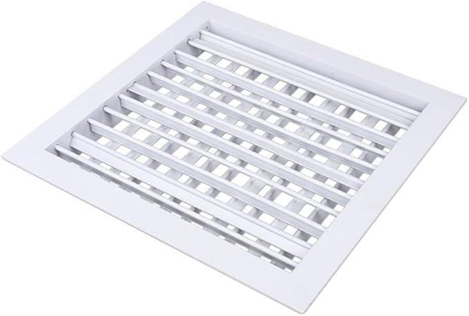 Easily Maintainable Double Layered Louver Outlet Crafted From Strong Galvanized Iron And Aluminum Frame (350 * 350mm)