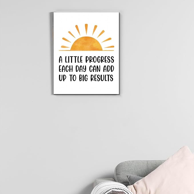Inspirational Office Wall Art Decor, Motivational Add Up to Big Results