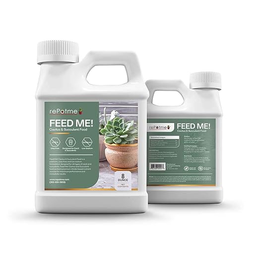 rePotme Cactus & Succulent Food - Feed ME! Fertilizer (8 Oz), Makes 96 Gallons of Fertilizer