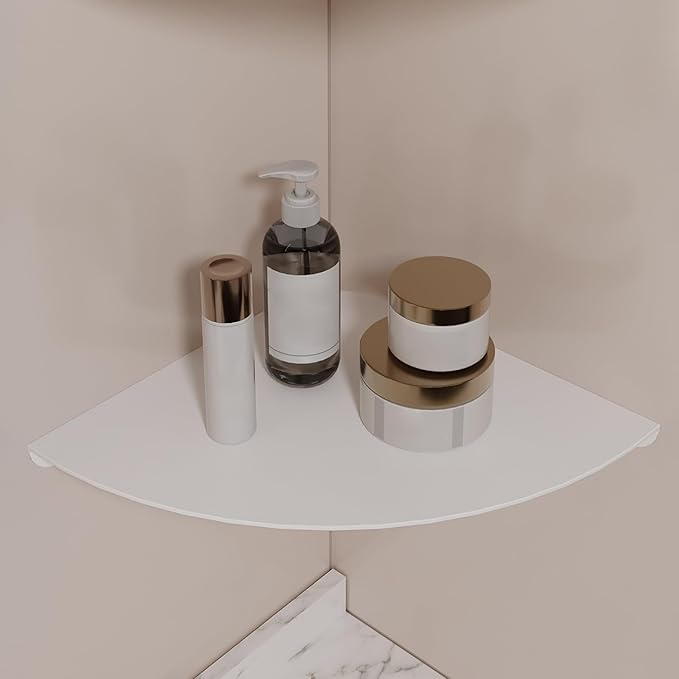 Small Wall Mounted Floating Corner Shelves 7 inch Metal Shelf Corner Shelf