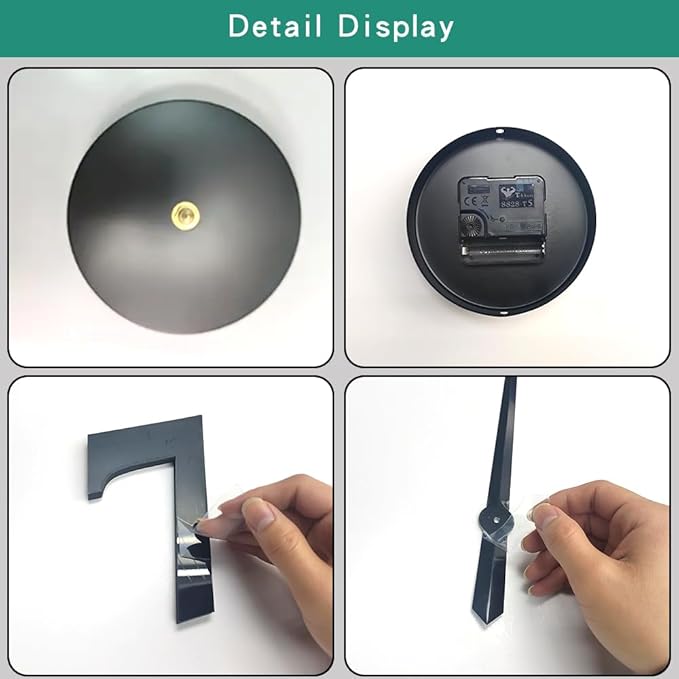 Extra Large Digital Wall Clock Decorative Battery Operated, Minimalist