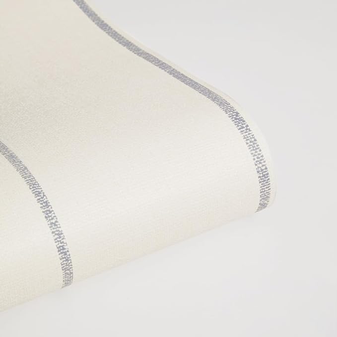 Tempaper x Pure Salt Textured Navy Bursa Stripe Removable Peel and Stick