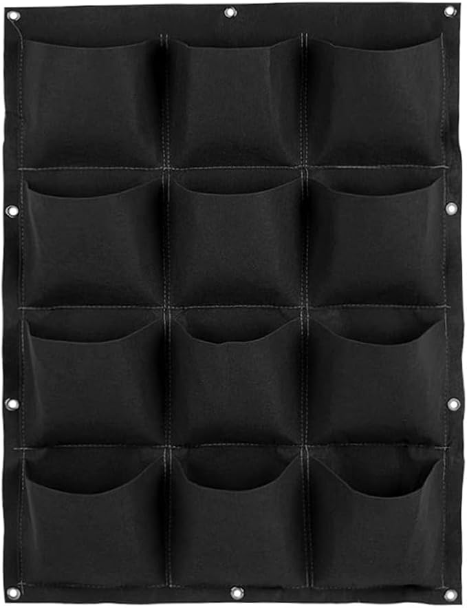 WFIST Vertical Hanging Planter Bag, Breathable Felt Wall Garden Planter