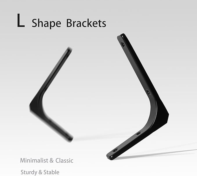 DINZI LVJ Long Wall Shelves, 55.1Inch Wall Mounted Shelves Set of 2, Extra