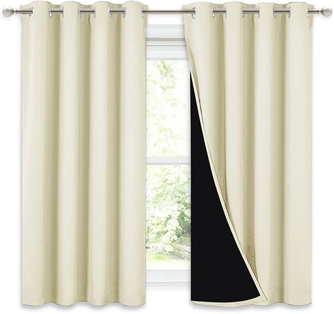 NICETOWN Cold Blocking Curtains, Bedroom Full Blackout Curtain Panels, Great Job