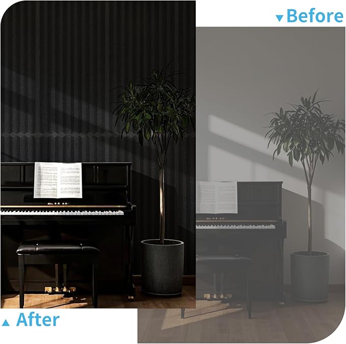 Art3d 10-Pack Peel and Stick Acoustic Panels