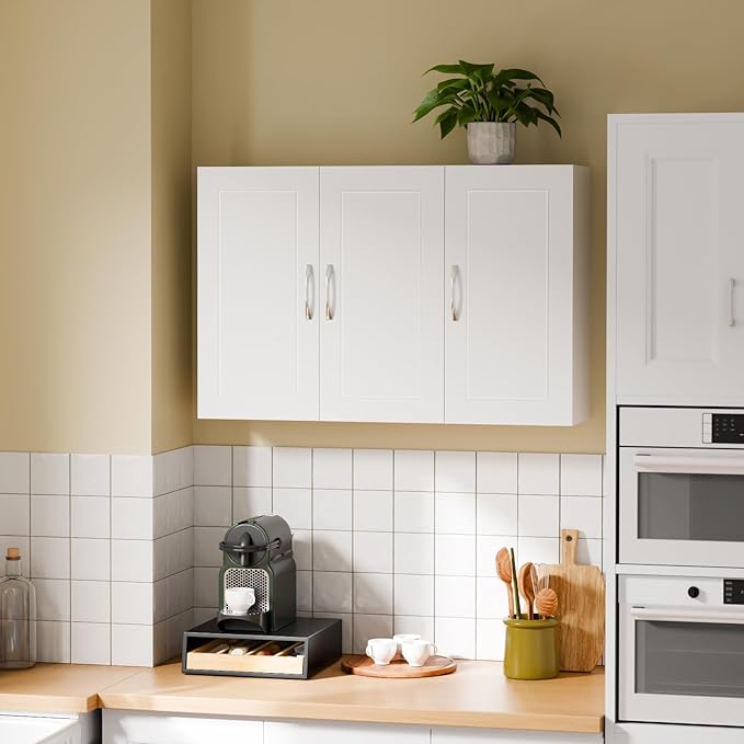 SoBuy Wall Cabinet Laundry Room, Medicine Cabinet