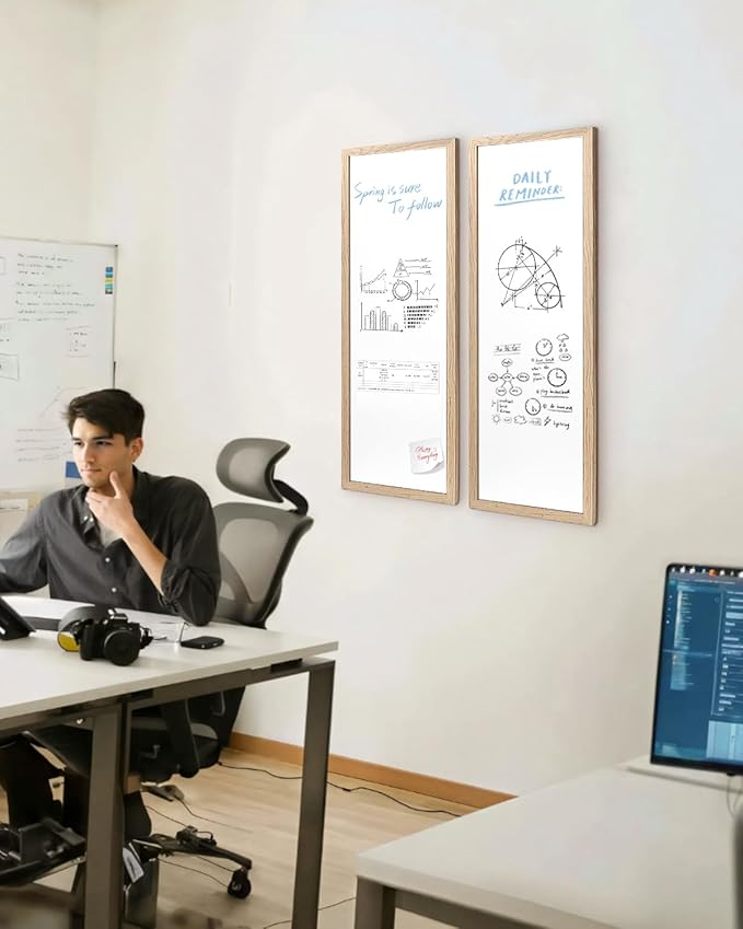 Dry Erase Board for Wall, Large Magnetic Whiteboard, for Office/School/Home