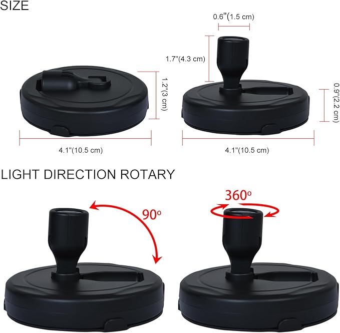 HAMVIDNE LED Spotlight, Battery Powered Picture Lights, Uplighting Indoor
