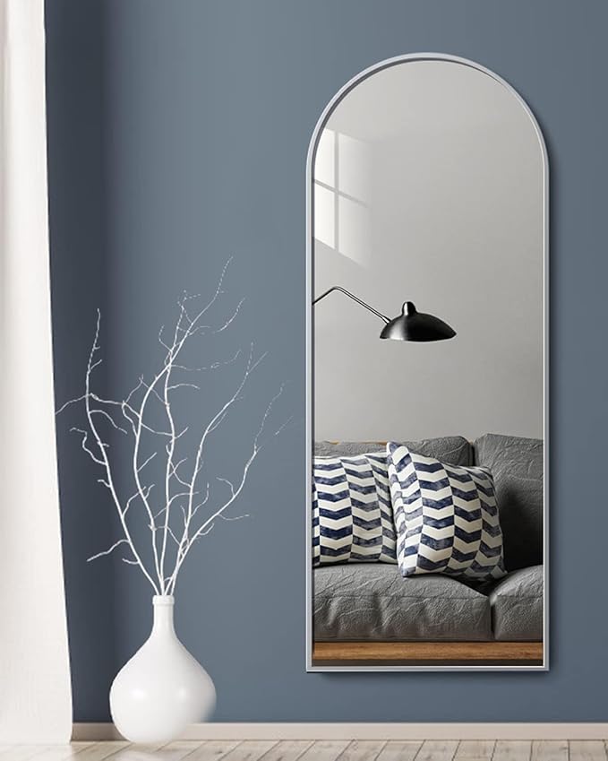 Rowjut Floor Mirror Arched Full Length Mirrors, Mirror Full Length Standing