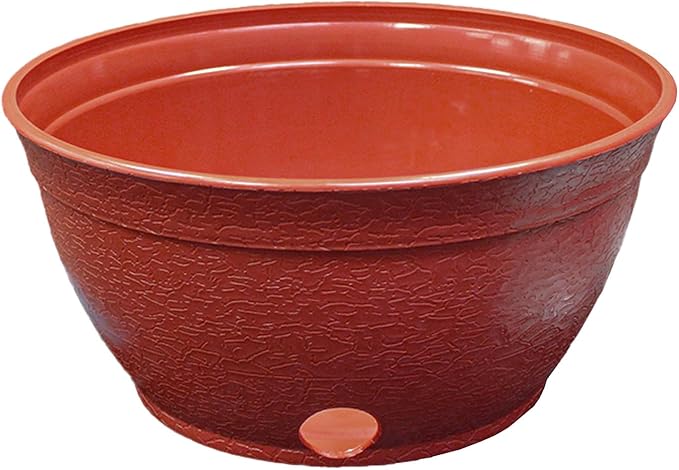 EMSCO Expandable Hose Hider â Expandable Hose Storage Pot â Rustic Terra Cotta