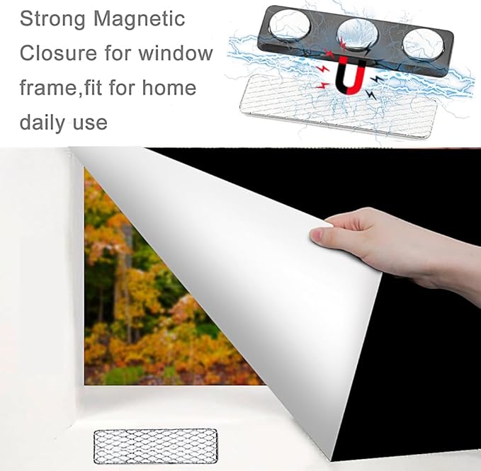 BirdNest Blackout Blind Accessory, 12Pair Curtain Magnets Closure