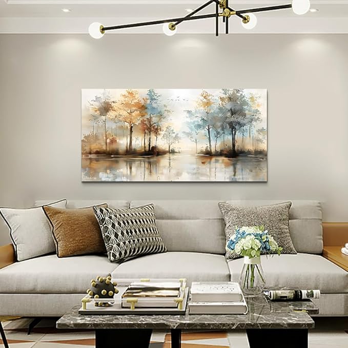 Lapremoly Boho Wall Decor For Living Room Framed Wall Art for Bedroom Abstract