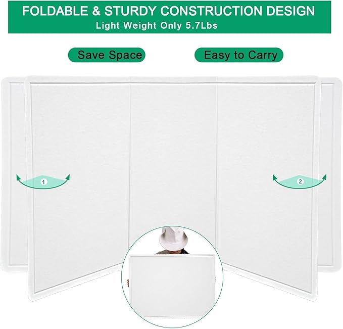 Large Bulletin Board, 48 X 36 inches Felt Board Notice Pin Board, Self-Adhesive