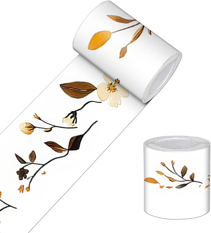 HOMETITUTE Wallpaper Border 4x196 Inch Peel and Stick Wall Border Wallpaper