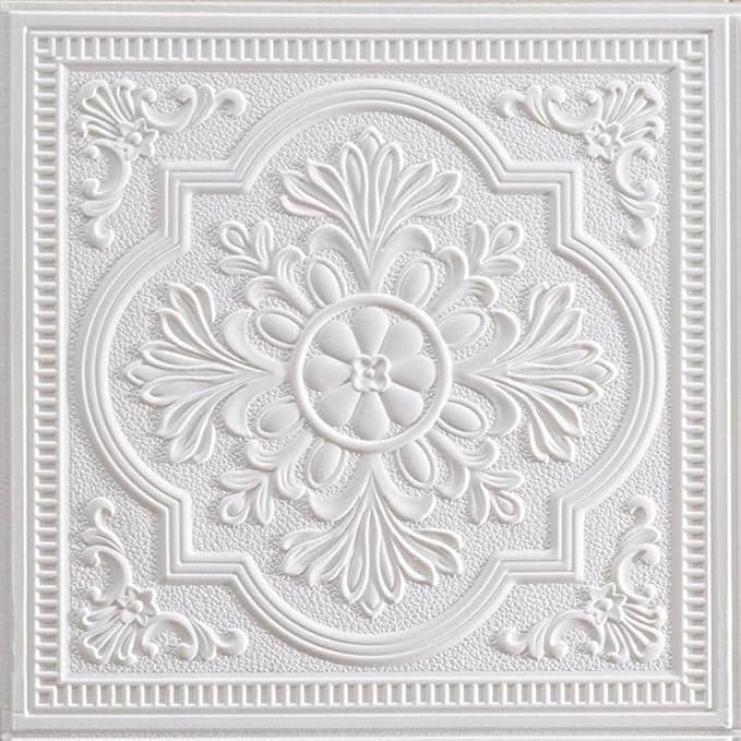 Ceiling Tiles, 3D Wall Panels Foam Peel and Stick, Covered 21 Sq.Ft