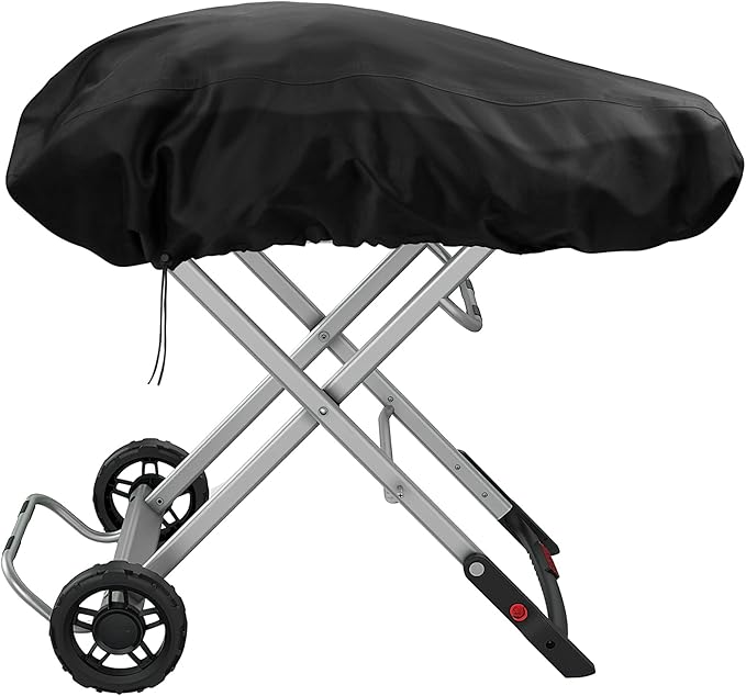 Grill Cover for Weber Traveler Portable Gas Grill 9010001,Weber Traveler Grill CoverHeavy Duty Waterproof 600D Oxford Fabric Weather Resistant Grill Cover Portable with Coleman Roadtrip Accessories