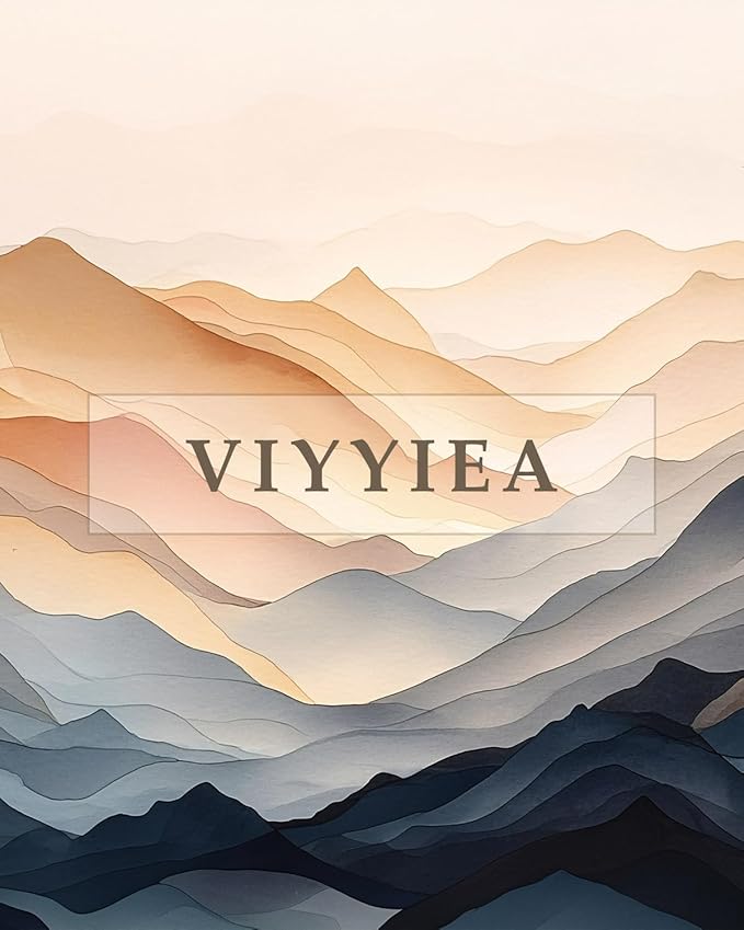 VIYYIEA Extra Large Canvas Wall Art, 36x54 Inch Abstract Mountain Landscape, Modern Neutral Nature Wall Decor for Living Room or Bedroom, Above Sofa