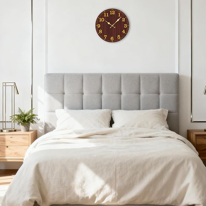 Wall Clock, Modern Wall Clocks Battery Operated, Silent Non Ticking Clock