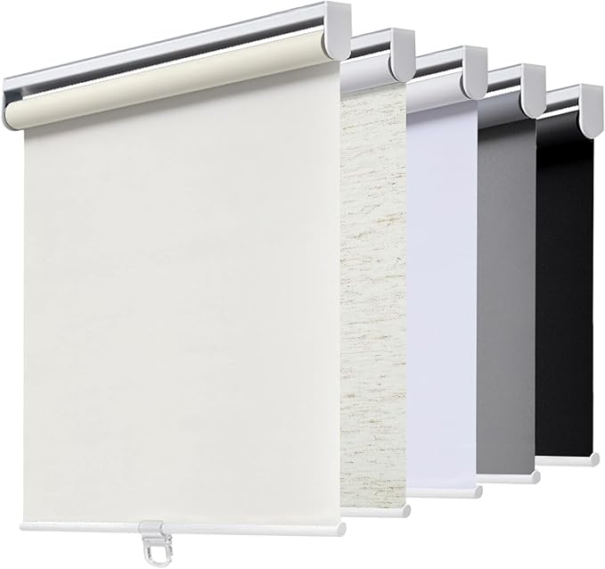 AOSKY Cordless Roller Shades Blackout Blinds