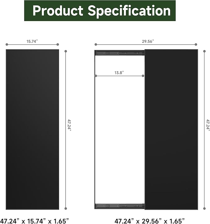 SELEAD 2-in-1 Magnetic Chalkboard