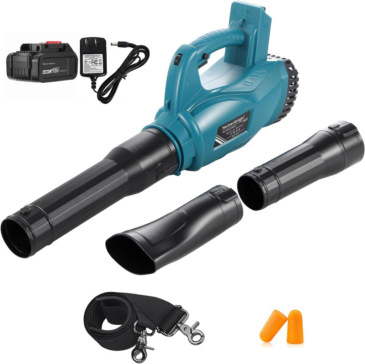 Cordless Leaf Blower with 4000mAh Battery,180MPH Battery Powered Blower,6 Speeds Electric Handheld Leaf Blower for Snow Blowing & Lawn Care