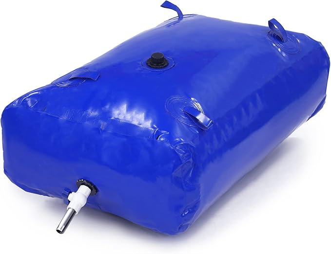 Kingdder Large Capacity Water Storage Bladder Emergency Water Bladder Tanks Foldable Storage Tank Portable Rainwater Bag for Drought Resistance Fire Protection Agricultural Irrigation(1000L)