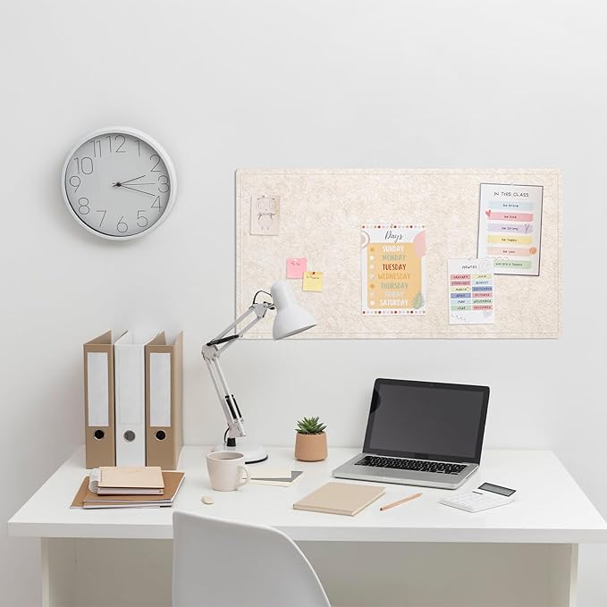 Lightomorrow Bulletin Board, 35 x 17 1/2 inches Felt Board
