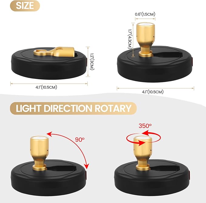 HAMVIDNE LED Spotlight, Rechargeable Battery Spot Lights