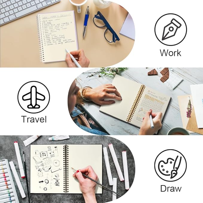 Msticey As For Me And My Team 160 Blank Pages Hardcover Spiral Notebook, Appreciation Gifts for Manager Supervisor Leader (Purple)