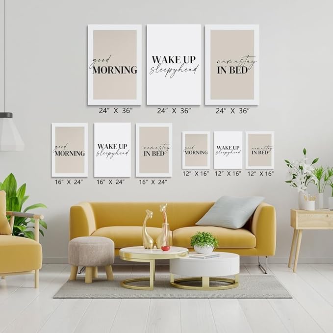 GUBIYU Prints Set of 3, Above-Bed Decor