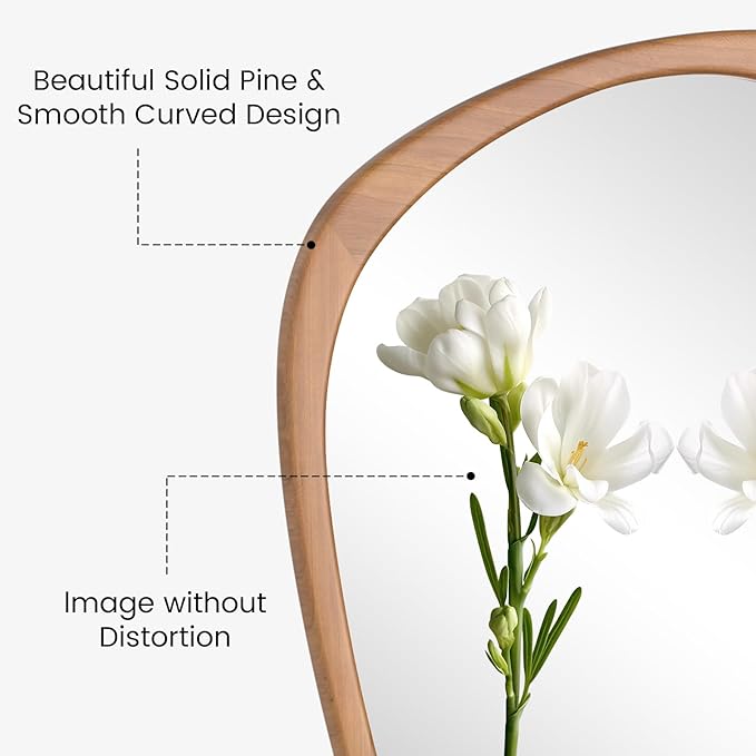 WallBeyond Asymmetrical Mirror, Irregular Wall Mirror, Wall Mirrors Decorative