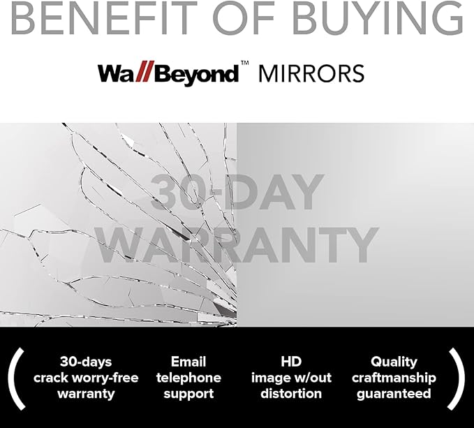WallBeyond Asymmetrical Mirror, Irregular Wall Mirror, Wall Mirrors Decorative