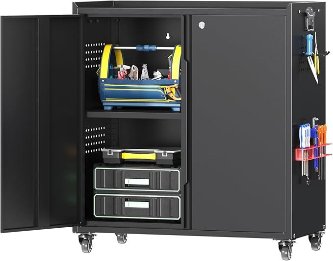 34" Metal Garage Storage Cabinet