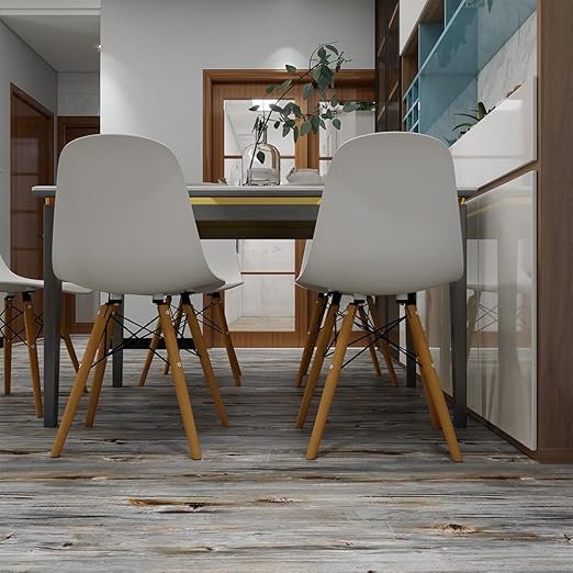 Wood Grain Peel and Stick Floor Tiles – 11.8” Width, Full Roll Length of 118" –