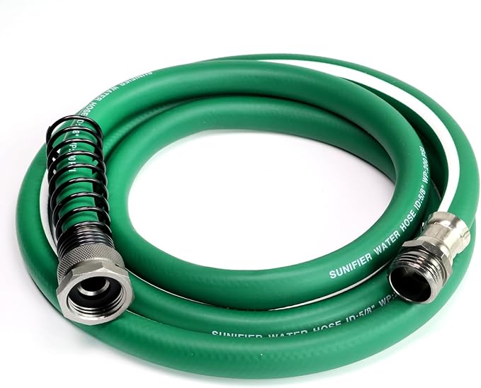 Short Garden Hose 6ft â Hybird Water Hose Leader - Small Hose Extender, Heavy Duty Hose Extension for Lawn Watering, Car Washing - Burst 500 Psi (Green, 6 FT)
