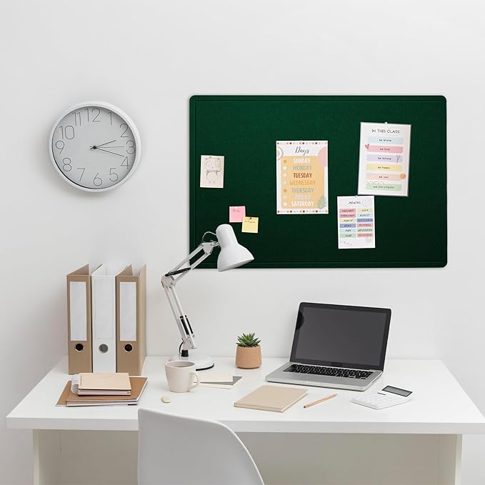 Bulletin Board, 36 x 24 Inches Felt Pin Board