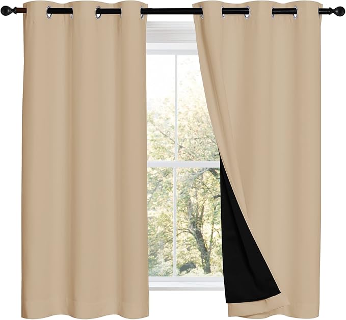 NICETOWN Cold Reducing Curtains, Bedroom Full Blackout Panels, Great Job