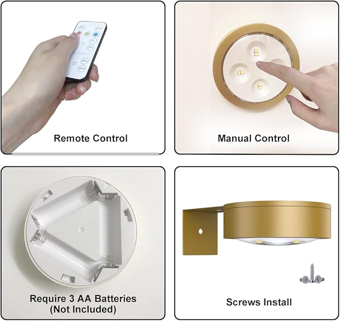 6-Pack Battery Operated Picture Light Magnetic Painting Light