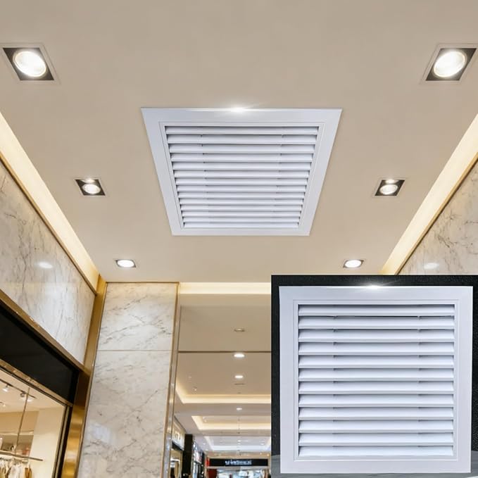Thick Aluminum Alloy Vent Louver, Customizable Dimensions, Multi-Scene UseWxl_22 x 36 in