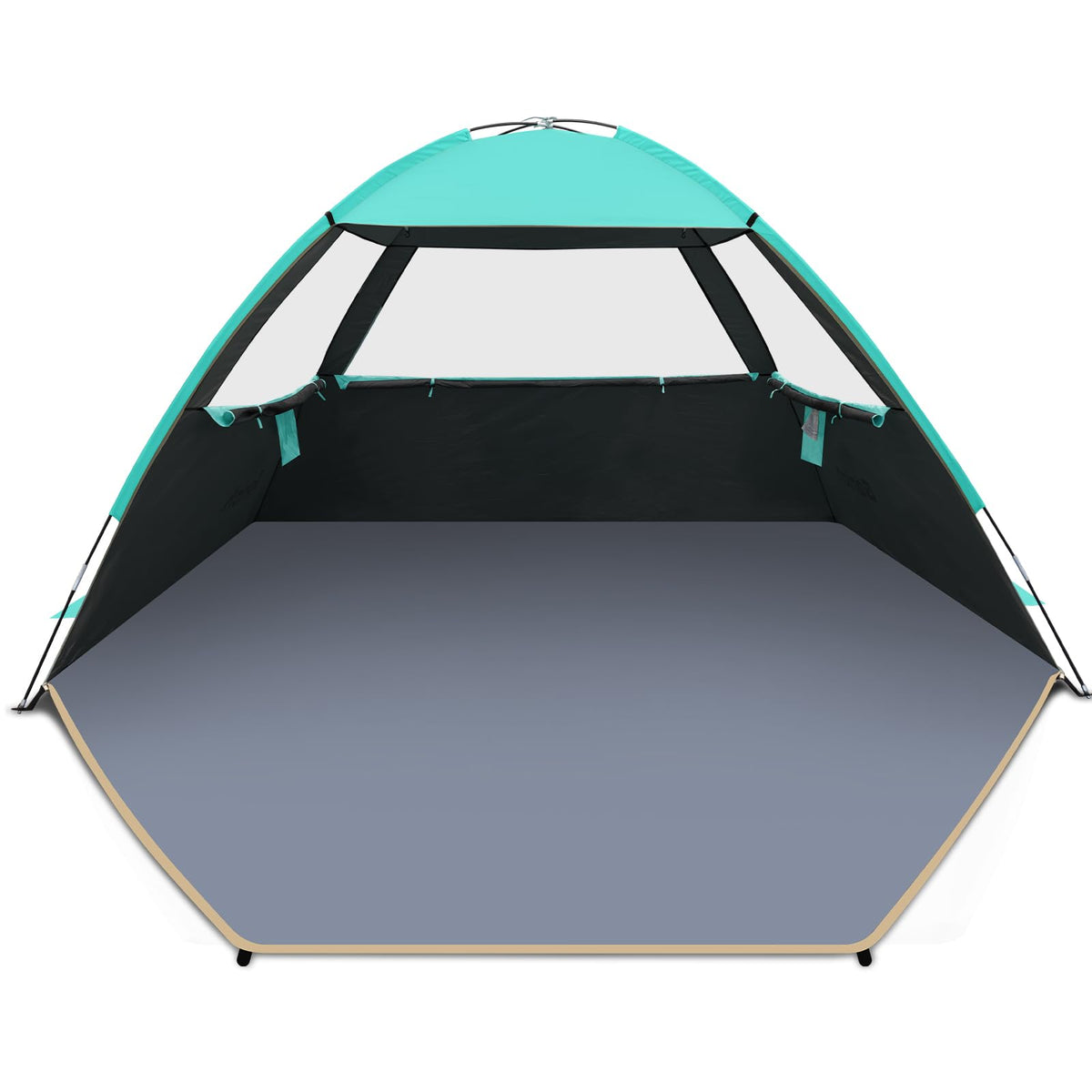 Gorich Beach Tent Sun Shelter for 3/4/6/8/10 Person with UPF 50ï¼ UV Protection, Lightweight & Easy Setup Beach Shade Canopy, Portable Beach Shade Tent Beach Cabana