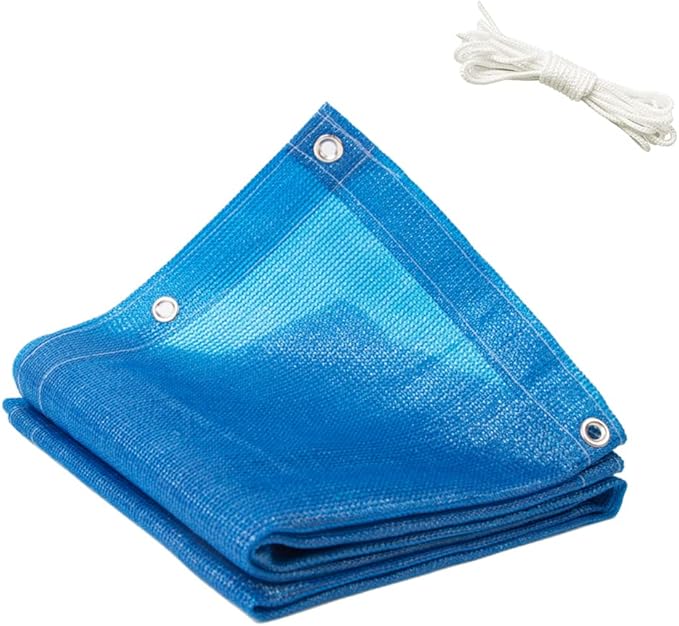 90% Plant Shade Cloth 2 Ft à 3.3 Ft Greenhouse Shade Cloth for Protect Vegetable Plants Fruits Flowers Crops - Blue