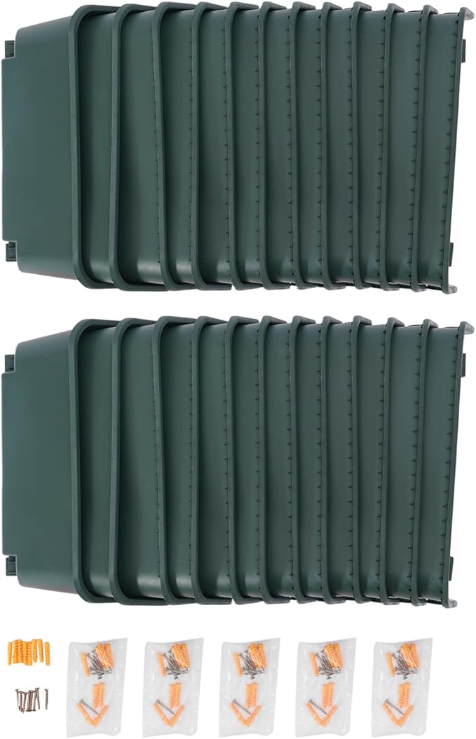 24 Pack Vertical Garden Planter, 13 inch Wall Mounted Planter