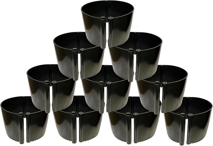 Garden Water Ring 10-Pack â Root Zone Irrigation Water Saver Rings for Garden Plants â Precision Hydration, Weed Control & Fertilizer Containment â Made in USA â Reusable Garden Watering Tool