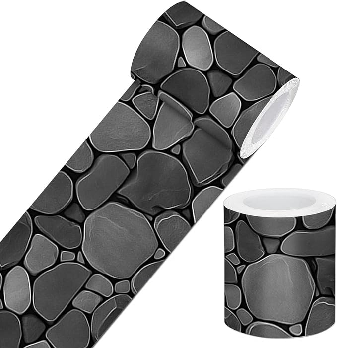 IVN Wallpaper Border Peel and Stick Decorative Wall Trim Self Adhesive Black