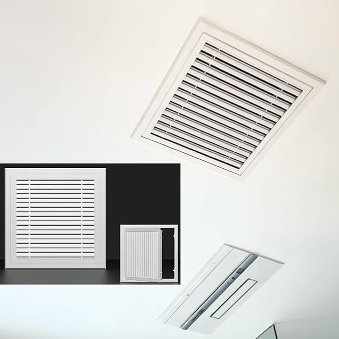 Universal Customizable Louver Vent Grille - Heavy Aluminum, Heat/Water/Rust Resistant, Excellent Airflow for Any ProjectWxl_18 x 26 in